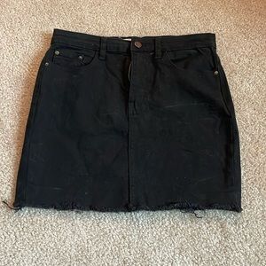 Black Jean Skirt